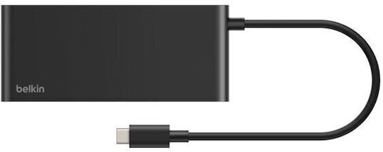Belkin Connect USB-C Docking Station με HDMI 4K PD Ethernet Μαύρο
