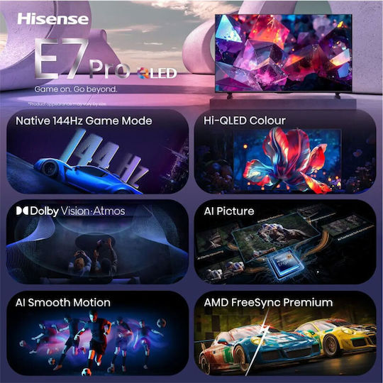 Hisense Smart Fernseher 85" 4K Ultra HD QLED E7S PRO HDR (2026) 85E7S PRO
