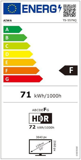 Smart Fernseher 55" 4K Ultra HD QLED TS-557NQ (2025)
