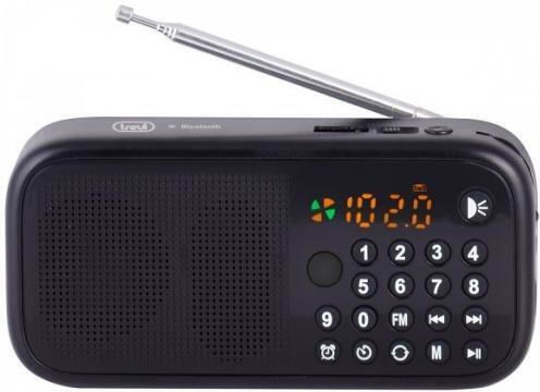 Trevi Dr-7f40bt Φορητό Ραδιόφωνο Επαναφορτιζόμενο με Bluetooth και USB Μαύρο