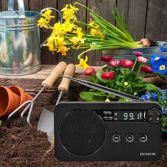 Aiwa Tabletop Radio Black