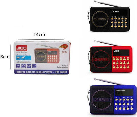 H089UBT Radio portabil cu USB Albastru
