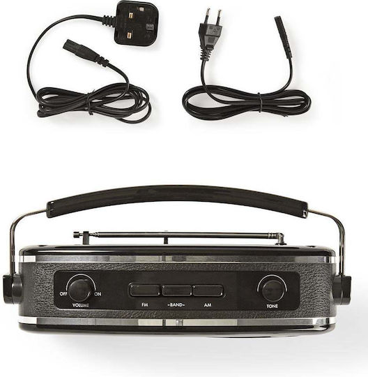 Nedis RDFM5000BK Retro Portable Radio Electric / Battery Black