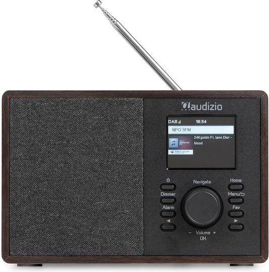 Audizio Cosa Επιτραπέζιο Ραδιόφωνο DAB+ με Bluetooth Καφέ