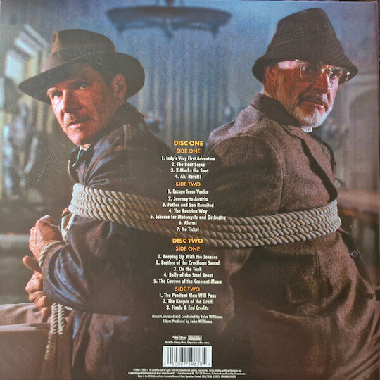 O.s.t John Williams Indiana Jones Last Crusade 2lp Sand-colour Vinyl