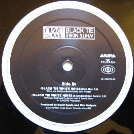 David Bowie Featuring Al B Sure Black Tie White Noise Vinyl
