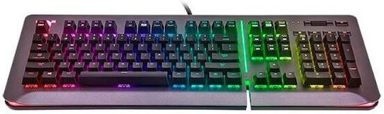 Thermaltake Level 20 Gaming Mechanical Keyboard with Cherry MX Blue switches and RGB lighting (English US) Titanium