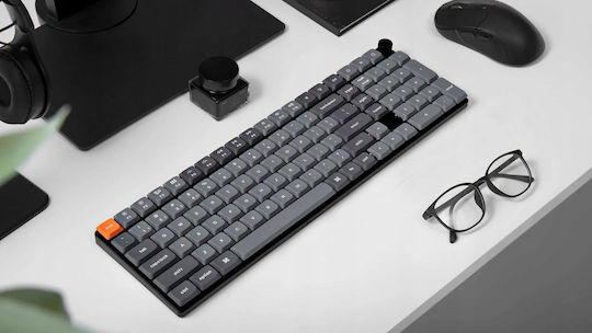 Keychron K17M-H3 Max QMK K17M-H3 Ασύρματο Gaming Μηχανικό Πληκτρολόγιο 96% με Gateron Brown διακόπτες και RGB φωτισμό (Αγγλικό US)