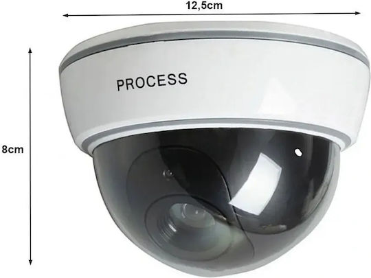 Ψεύτικη Κάμερα Ασφαλείας Dome Μεγάλη Led Ir