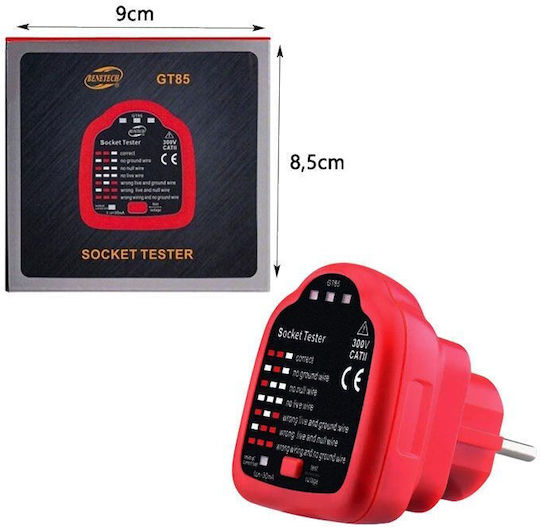 Benetech AC Voltage Tester CAT II with Measuring Range 200 - 300V