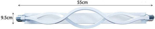 Lampă Luminoasă pentru Oglindă de Machiaj LED 14W Alb Rece Lungime 55 cm