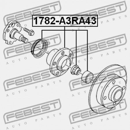 Задна Главина Audi A3 S3 Sportb Lim Qu 1997-2003 Rdw 1j0598477