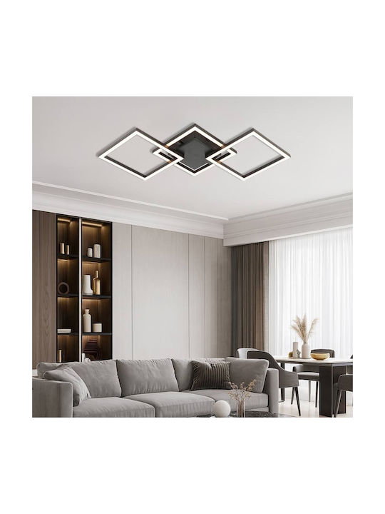 Vivalux Ceiling Mount Light 63.5cm Black with Integrated LED