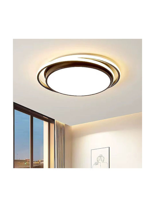 Home Lighting Πλαφονιέρα Οροφής 47εκ. Μαύρη με Ενσωματωμένο LED