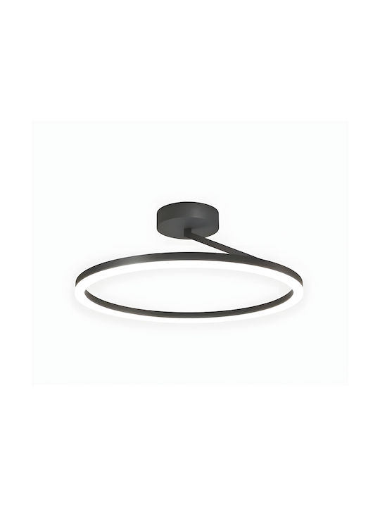 Home Lighting Ceiling Mount Light 50cm Black with Integrated LED