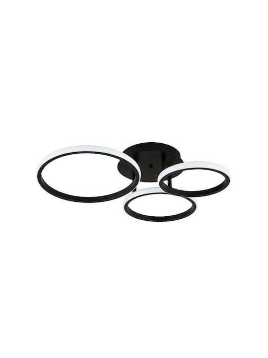 Atman Sevilla Ceiling Mount Light 45cm Black with Integrated LED and Remote Control