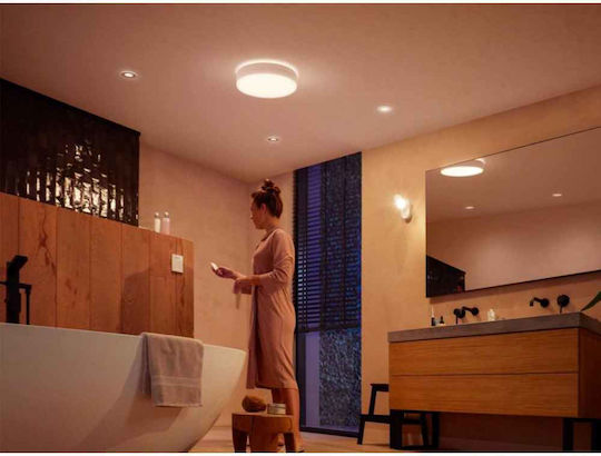 Philips Inteligent Plafonieră de Tavan Baie 38.1buc Albă cu LED Integrat și Telecomandă