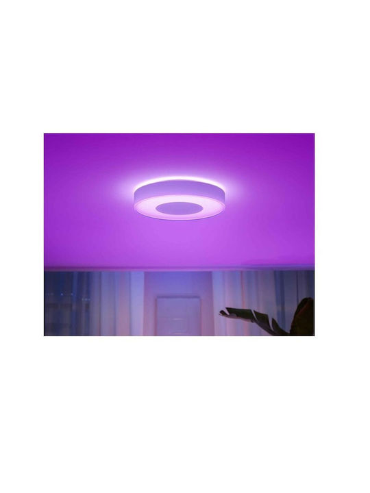 Philips Smart Ceiling Mount Light 42.5cm White with Integrated LED and Remote Control