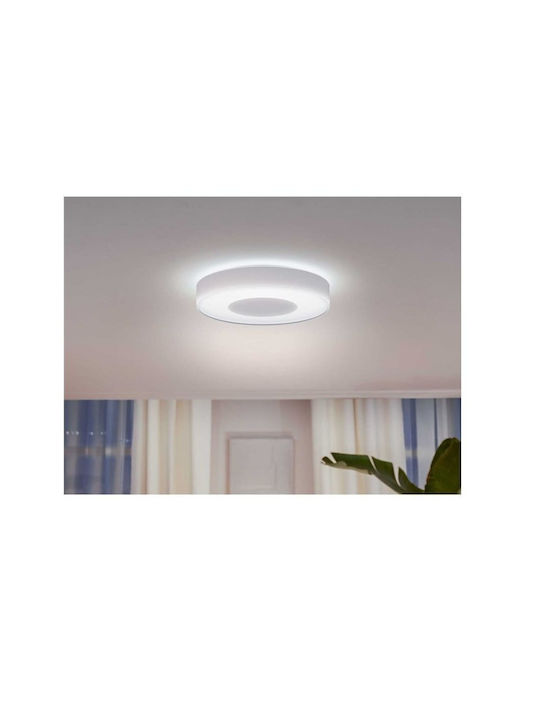 Philips Smart Ceiling Mount Light 42.5cm White with Integrated LED and Remote Control