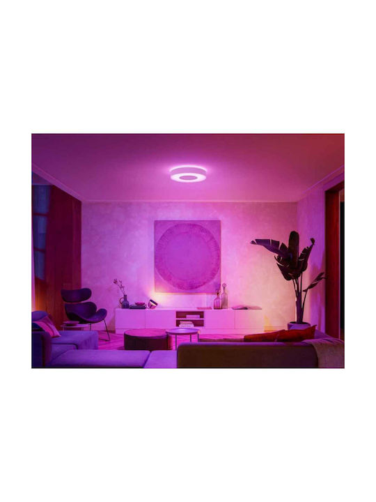 Philips Smart Ceiling Mount Light 42.5cm White with Integrated LED and Remote Control
