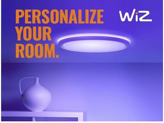 WiZ Smart Ceiling Mount Light 22cm White with Integrated LED and Remote Control