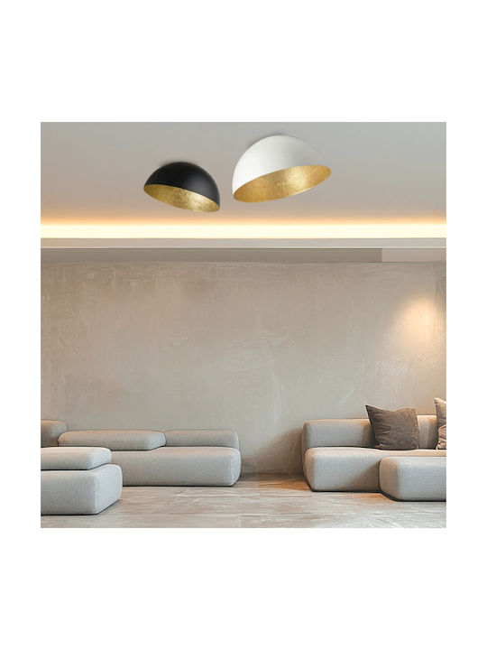 Zambelis Lights Ceiling Mount Light Black with Socket E27