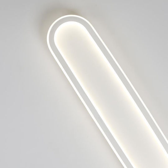 Aca Solo Ceiling Mount Light 57cm White with Integrated LED