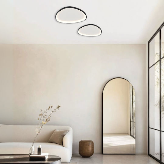 Zambelis Lights Ceiling Mount Light 60cm Black with Integrated LED