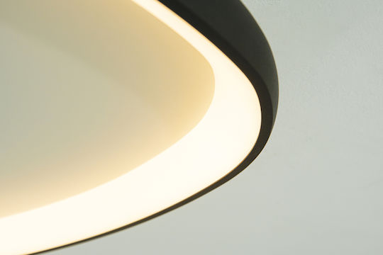 Zambelis Lights Ceiling Mount Light 60cm Black with Integrated LED