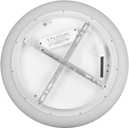 V-TAC Deckenleuchte 30cm Weiß mit Integrierter LED und Fernbedienung