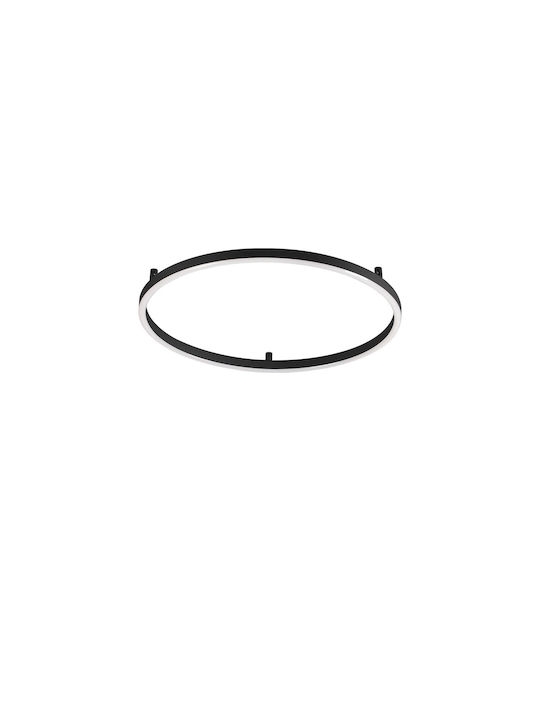 Ideal Lux Ceiling Mount Light Black with Integrated LED