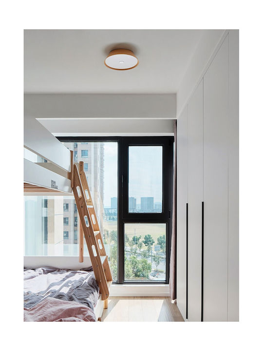 VK Lighting Ceiling Mount Light 27cm Beige with Integrated LED