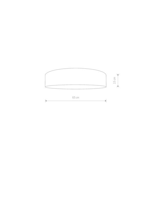 Nowodvorski Laguna Ceiling Mount Light Beige with Socket E27
