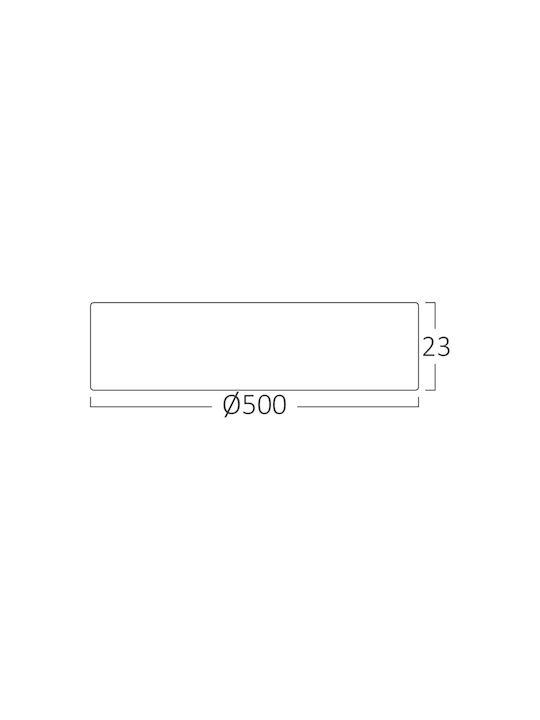 Braytron Jade Ceiling Mount Light White with Integrated LED