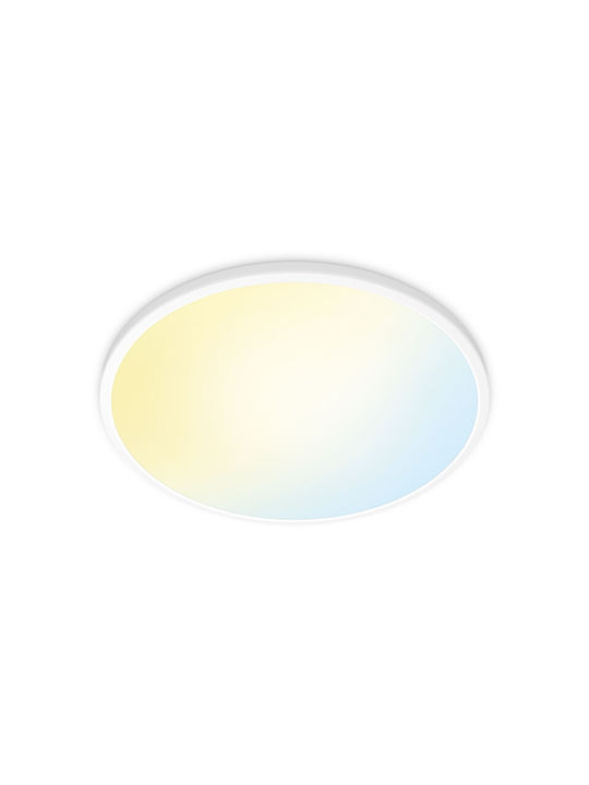 WiZ Smart Deckenleuchte 55cm Weiß mit Integrierter LED und Fernbedienung