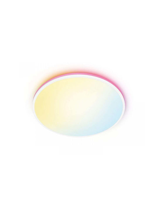 WiZ Smart Deckenleuchte 40cm Weiß mit Integrierter LED und Fernbedienung