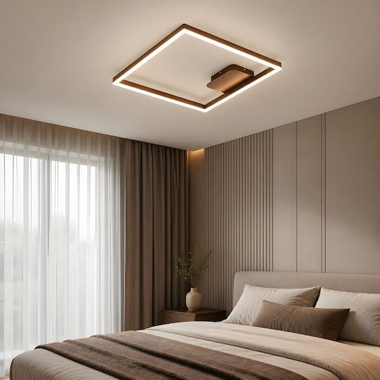 Led7 Carla-S Deckenleuchte 40cm Braun mit Fassung E27