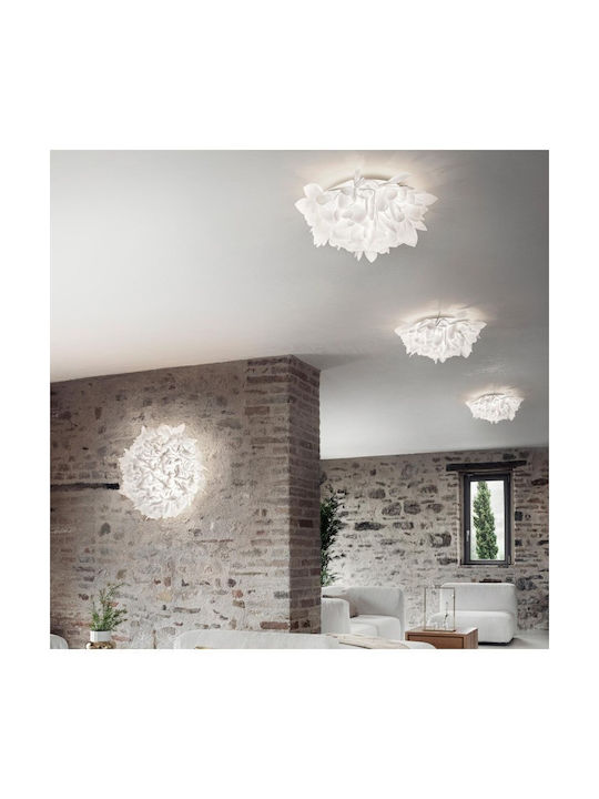 Slamp Veli Foliage Medium Πλαφονιέρα Οροφής 54εκ. Λευκή με Ντουί E27