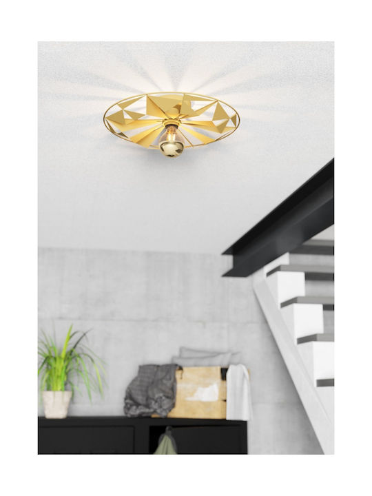 Eglo Castanuelo Ceiling Mount Light 42.5cm Gold with Socket E27