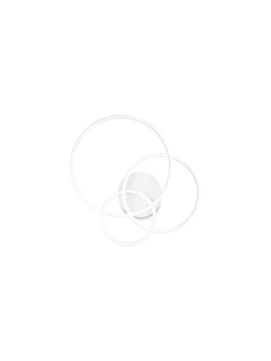 Ideal Lux Φωτιστικό Πλαφονιέρα Οροφής 61εκ. Λευκή με Ενσωματωμένο LED