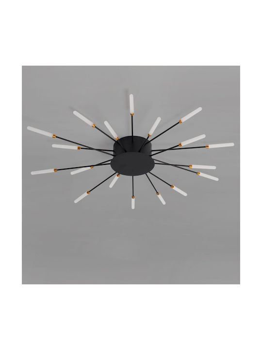 ARlight Ceiling Mount Light 80cm Black with Integrated LED