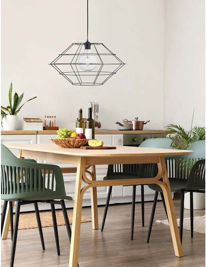 ArkoLight Deckenleuchte 50cm Schwarze mit E27 Fassung
