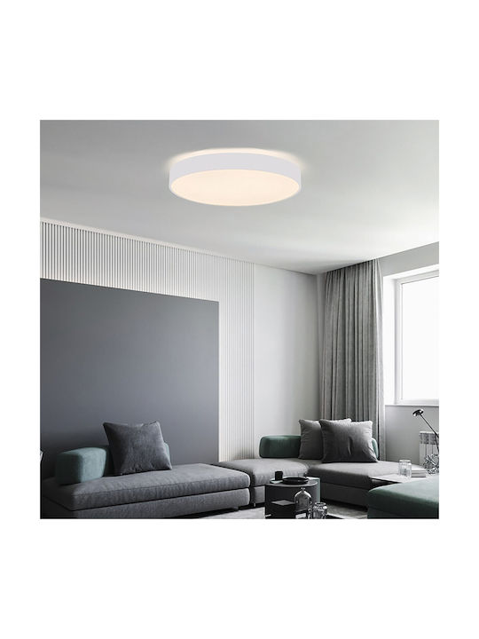 VK Lighting Ceiling Mount Light 40cm Black with Integrated LED