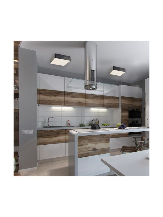 Aca Emery Ceiling Mount Light Black with Integrated LED