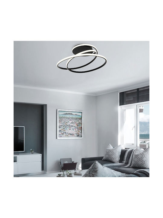 Viokef Ceiling Mount Light 54cm Black with Integrated LED