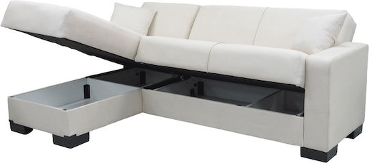 Dumma Ecke Sofa mit Bett mit Umkehrbarer Winkel & Stauraum Beige 226x146x86cm
