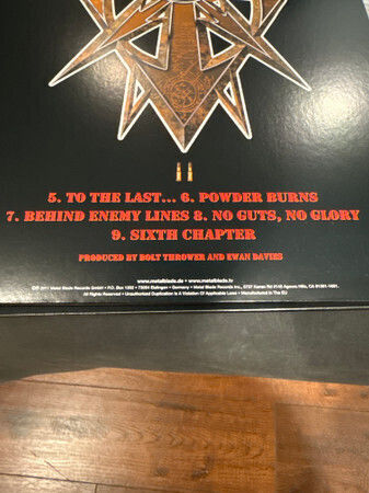 Bolt Thrower Mercenary Vinyl