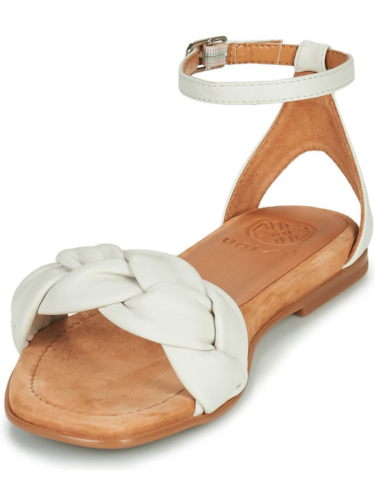 Celanda Flache Damen Sandalen Weiß
