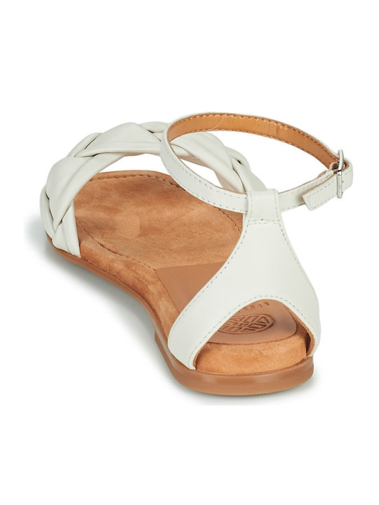 Celanda Flache Damen Sandalen Weiß