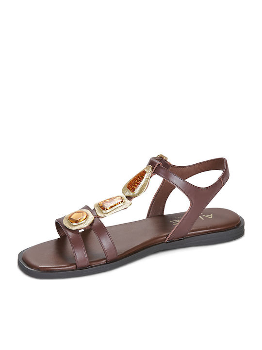 Women's Flat Sandals Brown